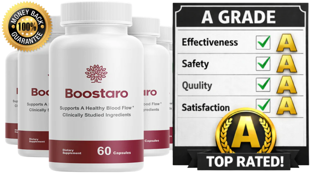Boostaro bottles and grade