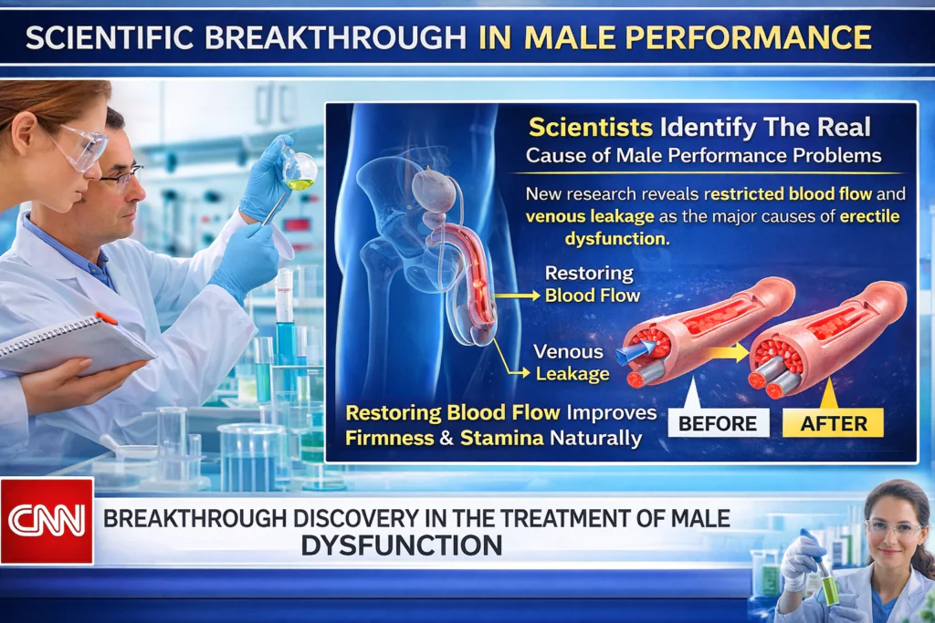 Scientific illustration about male performance